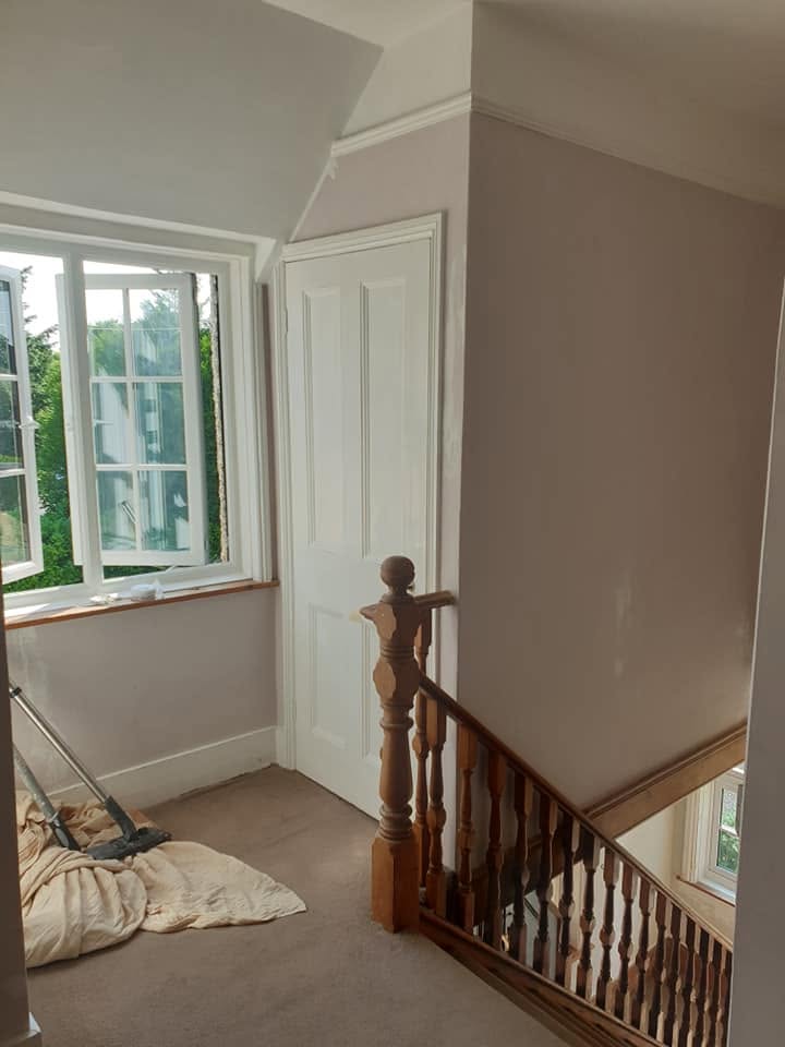 Hallway & landing decorate before