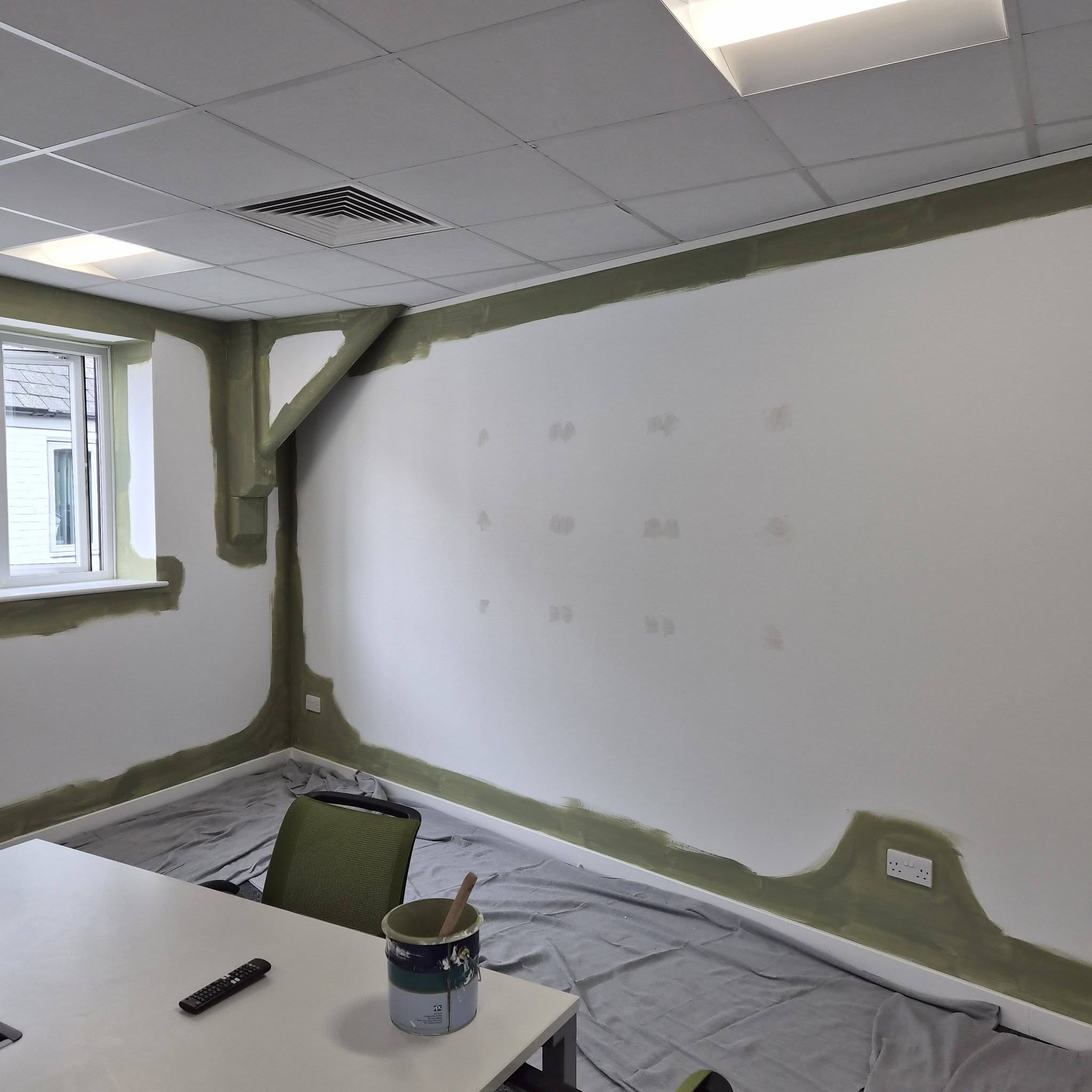 Commercial office repaint before